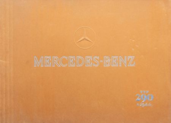 Mercedes-Benz 290 Modelprogram 1938 Carbrochure (1722)